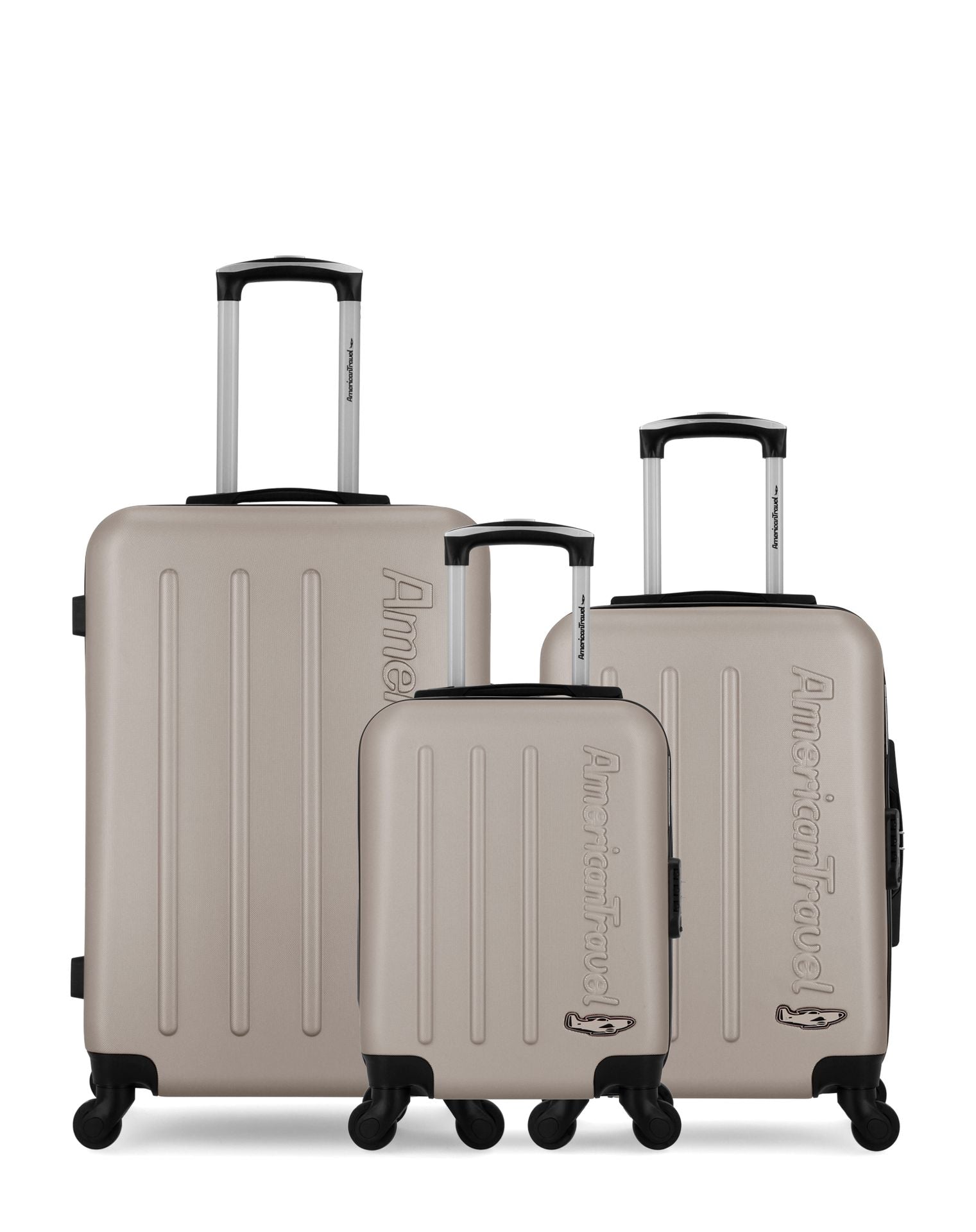Lot de 4 Valises Rigides Grand Format, Valise Weekend, Valise Cabine XXS et Vanity LIPARI
