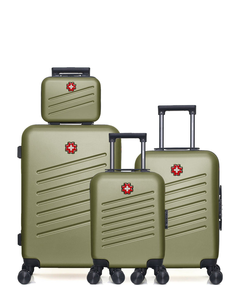 Lot de 4 Valises weekend, valise cabine, valise cabine XXS et vanity ZURICH