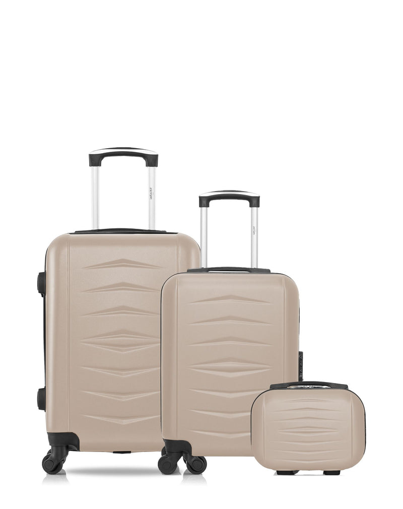 Lot de 3 Valises Rigides Cabine, Cabine XXS et Vanity OVIEDO