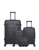Lot de 4 Valises Rigides Grand Format, Cabine, Cabine XXS et Vanity AIGLE