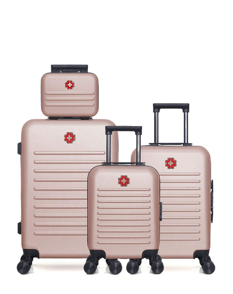 Lot de 4 Valises weekend, valise cabine, valise cabine XXS et vanity WIL