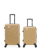 Lot de 2 Valises Rigides Taille Moyenne et Cabine YELLOWSTONE