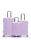 Lot de 3 Valises Rigides Grand Format, Taille Moyenne et Cabine LUGANO