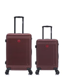 Lot de 2 Valises Rigides Taille Moyenne et Cabine GSTAAD