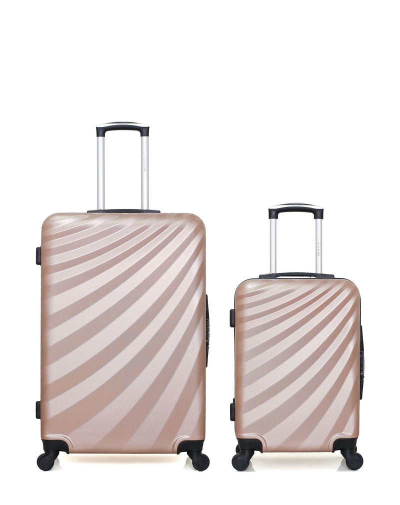 Lot de 2 Valises Rigides Grand Format et Cabine DANUBE