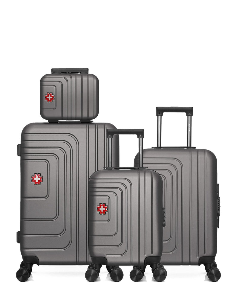 Lot de 4 Valises weekend, valise cabine, valise cabine XXS et vanity RUTI