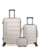 Lot de 3 Valises Rigides Grand Format, Cabine et Vanity AIGLE