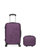 Lot de 2 Valise Cabine et Vanity Rigide ELEONOR