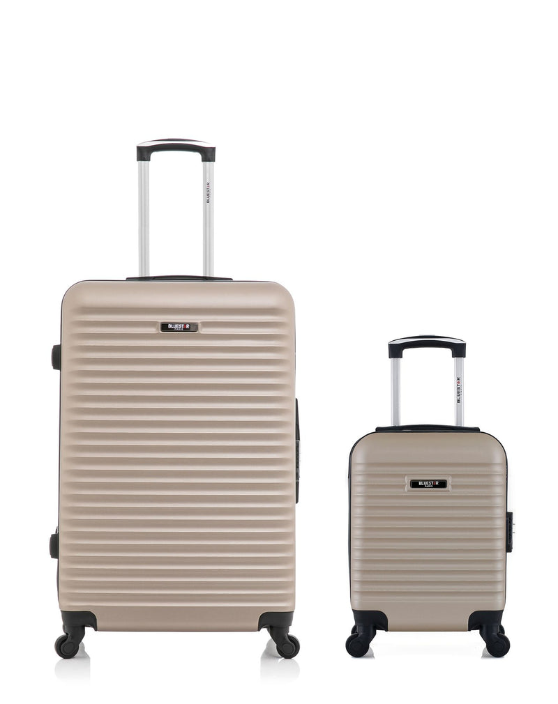 Lot de 2 Valises Rigides Grand Format et Cabine XXS BRAZILIA