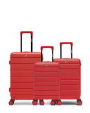 Lot de 3 Valises Rigides Taille Moyenne, Cabine et Cabine XS LUGANO