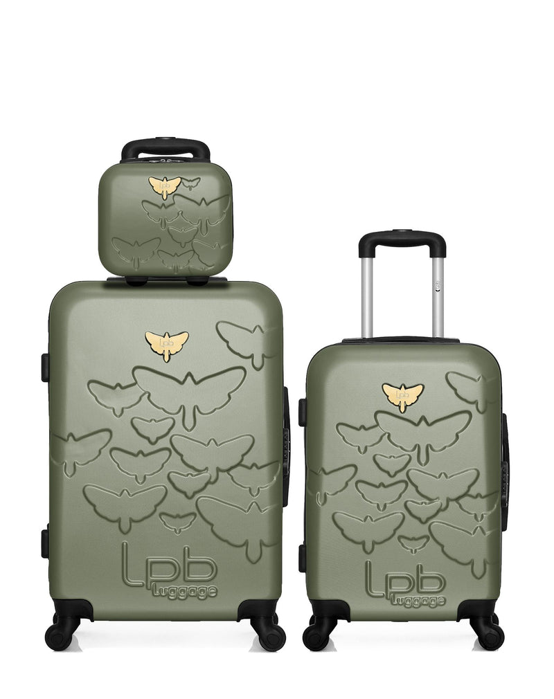 Lot de 3 Valise weekend , valise cabine et vanity AELYS