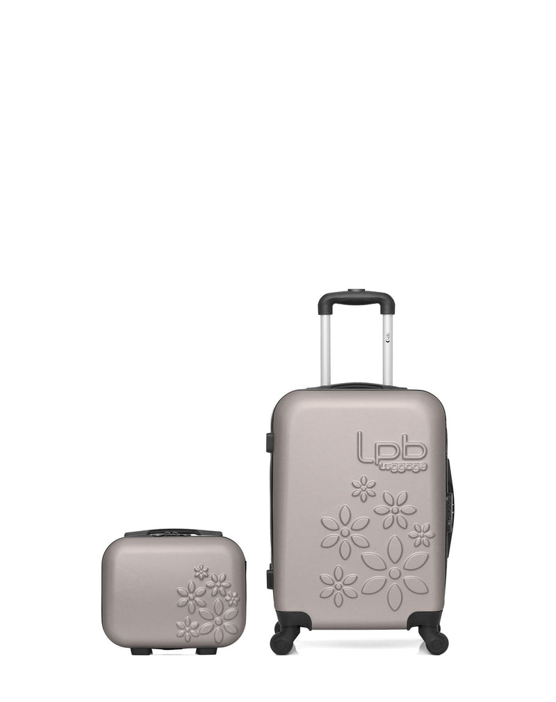 Lot de 2 Valise Cabine et Vanity Rigide ELEONOR