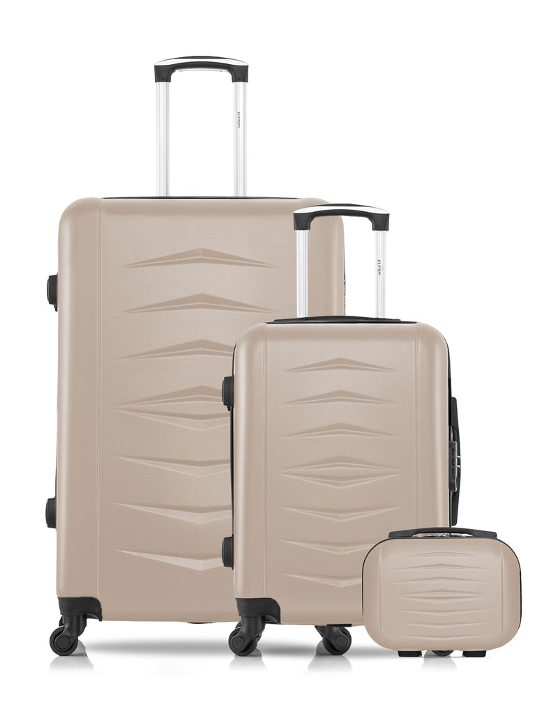 Lot de 3 Valises Rigides Grand Format, Cabine et Vanity OVIEDO