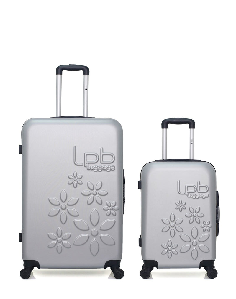 Lot de 2 Valises Rigides Grand Format et Cabine ELEONOR