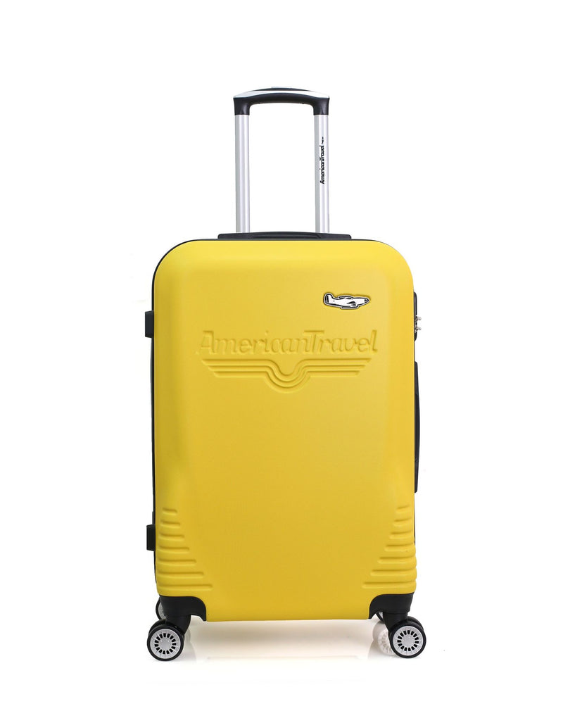 AMERICAN TRAVEL - Lot de 3 - Valises grand format DC, weekend QUEENS et cabine XXS MEMPHIS