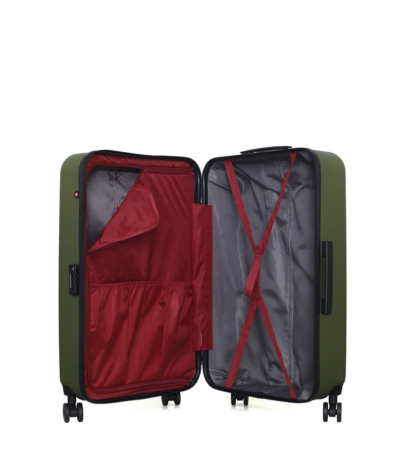 Lot de 4 Valises Rigides Grand Format, Taille Moyenne, Cabine et Vanity ZURICH