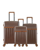 Lot de 3 Valises Rigides Taille Moyenne, Cabine et Cabine XS ZERMATT