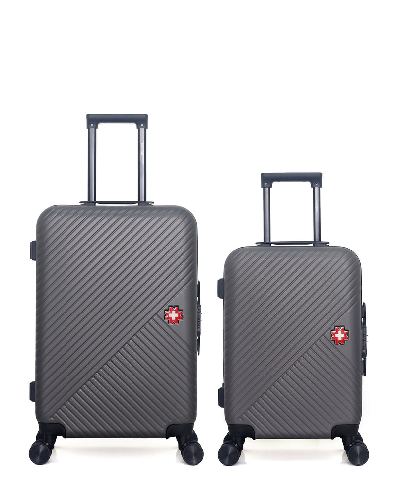 Lot de 2 Valises Rigides Taille Moyenne et Cabine SPIEZ