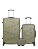 Lot de 3 Valises Rigides Grand Format, Cabine et Vanity AMAZONE