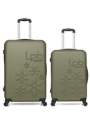 Lot de 2 Valise Grand Format et Valise Taille Moyenne Rigide ELEONOR