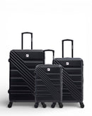 Lot de 3 Valises Rigides Grand Format, Taille Moyenne et Cabine REDWOOD