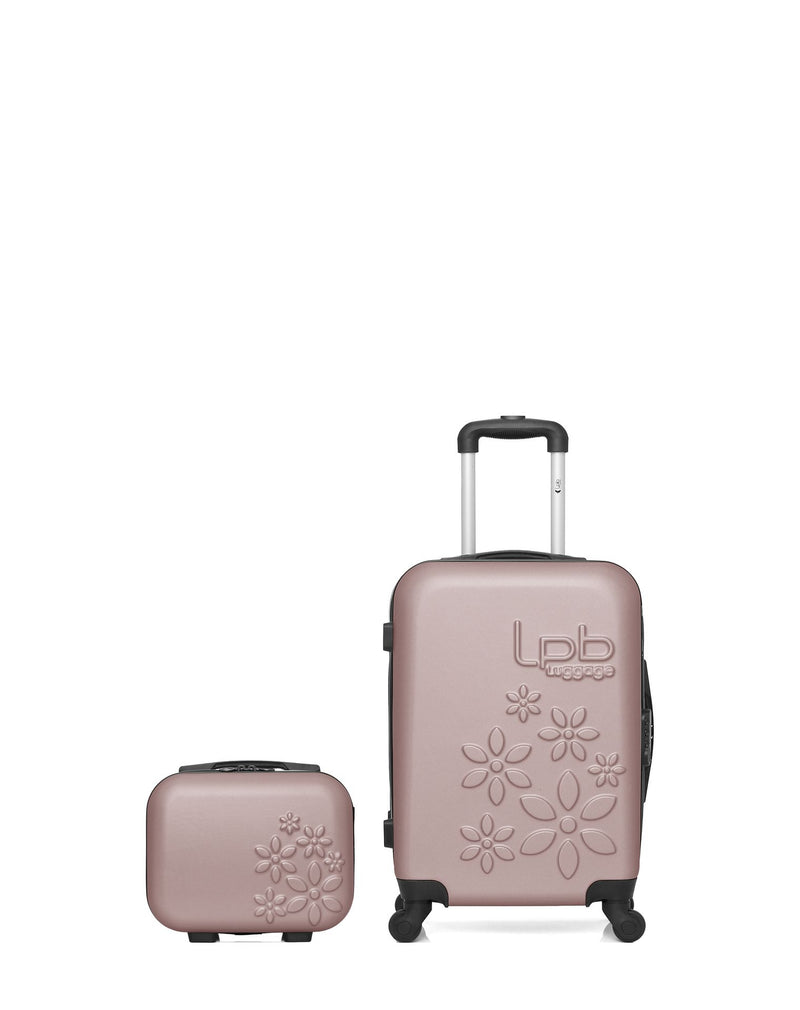 Lot de 2 Valise Cabine et Vanity Rigide ELEONOR