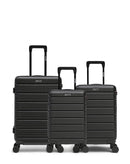 Lot de 3 Valises Rigides Taille Moyenne, Cabine et Cabine XS LUGANO