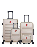 Lot de 4 Valises Rigides Grand Format, Taille Moyenne, Cabine XXS et Vanity WIL