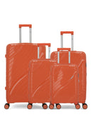 Lot de 4 Valises Rigides Grand Format, Taille Moyenne, Cabine et Cabine XS LYRA