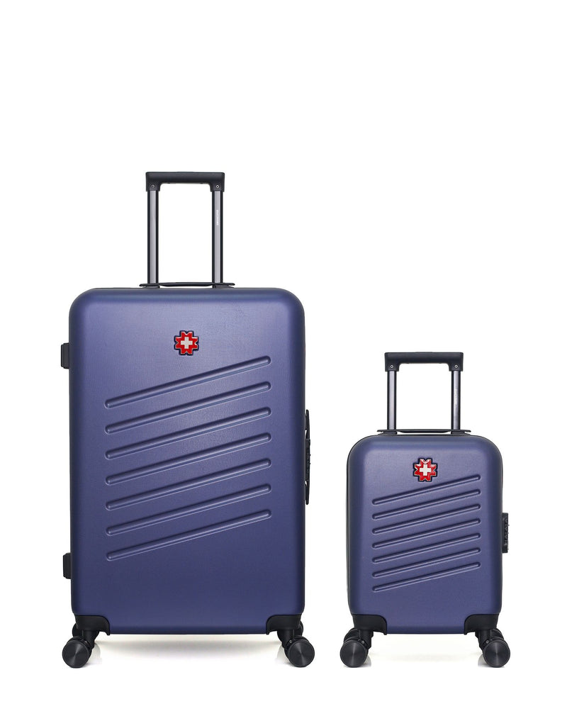 Lot de 2 Valises Rigides Grand Format et Cabine XXS ZURICH