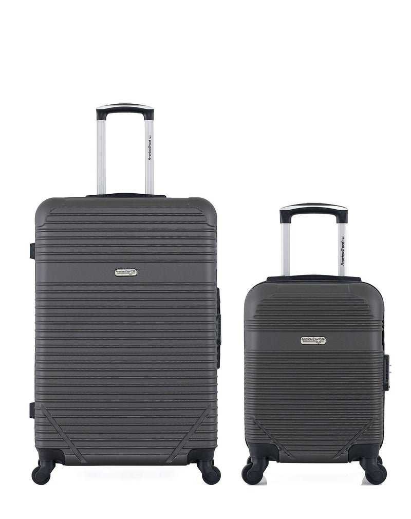 Lot de 2 Valises Rigides Grand Format et Cabine XXS MEMPHIS