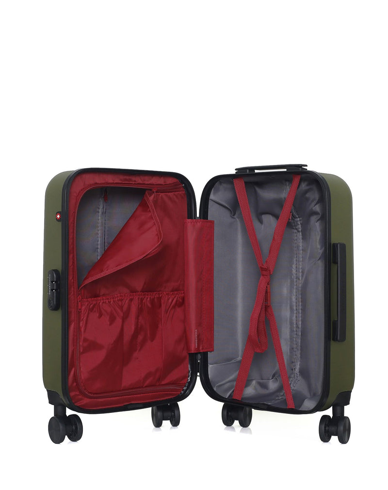 Lot de 3 Valises Rigides Taille Moyenne, Cabine XXS et Vanity RUTI