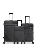 Lot de 3 Valises Rigides Grand Format, Taille Moyenne et Cabine WOHLEN