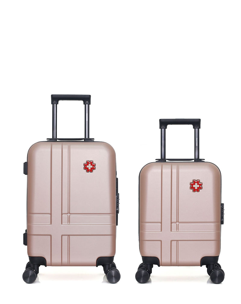 Lot de 2 Valises Rigides Cabine et Cabine XXS USTER