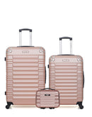 Lot de 3 Valises Rigides Grand Format, Taille Moyenne et Vanity LIMA