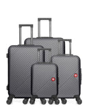 Lot de 4 Valises grand format, valise weekend, valise cabine, valise cabine XXS SPIEZ