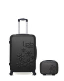 Lot de 2 Valise Taille Moyenne et Vanity Rigide ELEONOR