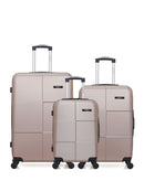 Lot de 3 Valises Rigides Grand Format, Taille Moyenne et Cabine MIAMI