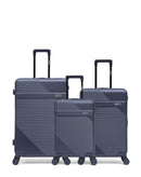 Lot de 3 Valises Rigides Grand Format, Taille Moyenne et Cabine WOHLEN