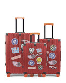 Lot de 3 Valises Rigides Grand Format, Taille Moyenne et Cabine LUGERS