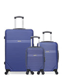 Lot de 3 Valises Rigides Grand Format, Cabine et Cabine XXS MEMPHIS
