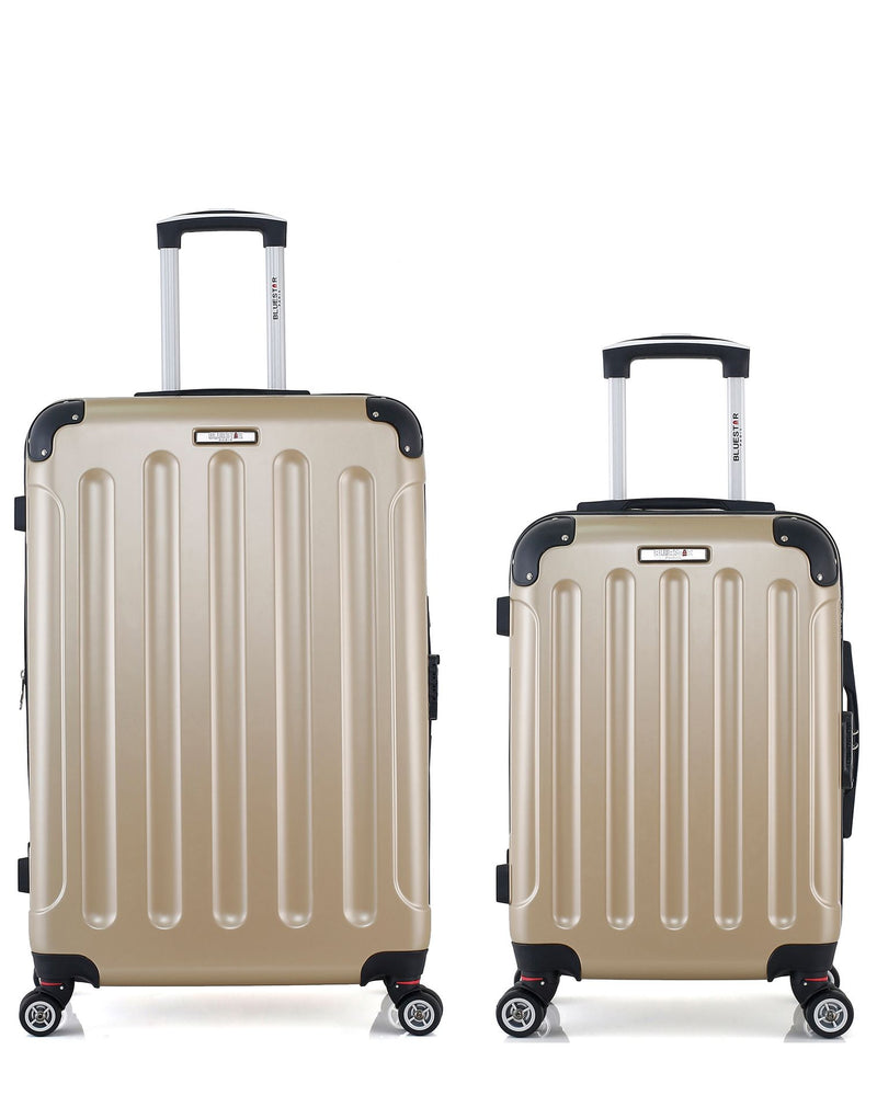 Lot de 2 Valises Rigides Grand Format et Cabine TUNIS