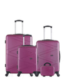 Lot de 4 Valises Rigides Grand Format, Taille Moyenne, Cabine et Vanity AMAZONE