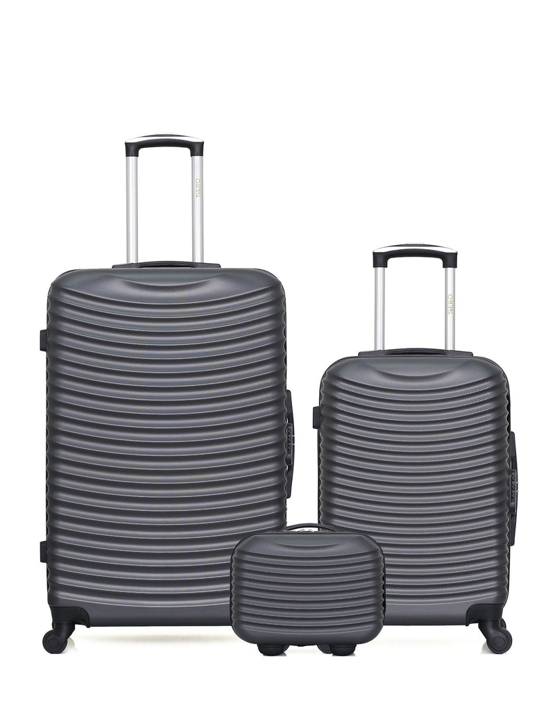 Lot de 3 Valises Rigides Grand Format, Cabine et Vanity ETNA