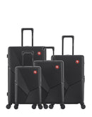 Lot de 4 Valises Rigides Grand Format, Taille Moyenne, Cabine et Cabine XS FRIBOURG