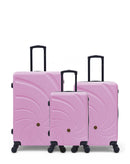 Lot de 3 Valises Rigides Grand Format, Taille Moyenne et Cabine SERENA