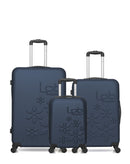 Lot de 3 Valises Rigides Grand Format, Taille Moyenne et Cabine XXS ELEONOR