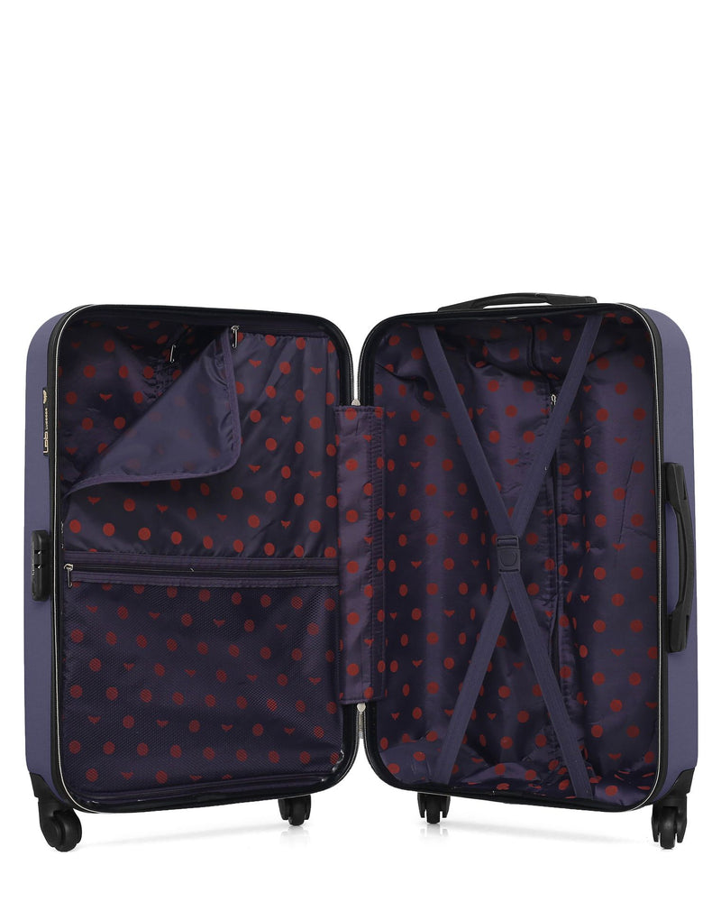 Lot de 2 Valise Taille Moyenne et Vanity Rigide ELEONOR