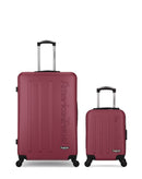 Lot de 2 Valises Rigides Grand Format et Cabine XXS BRONX