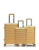 Lot de 3 Valises Rigides Taille Moyenne, Cabine et Cabine XS LUGANO